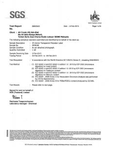 25u TC Transparent Label SGS certification