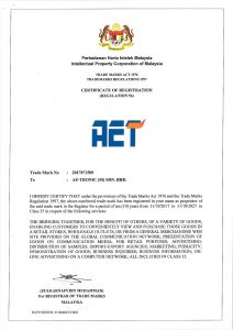 AET branding certification Malaysia