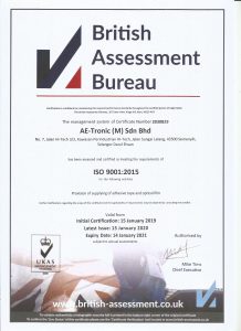 Certification ISO 9001.2015 British Assessment Bureau